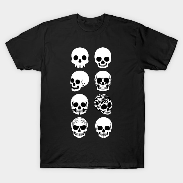 Varying Skulls T-Shirt by Velvet Earth